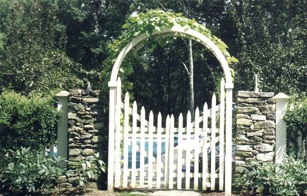 White Picket Fence and Gate