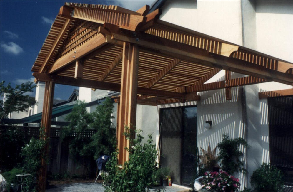 Magnificient Redwood Trellis