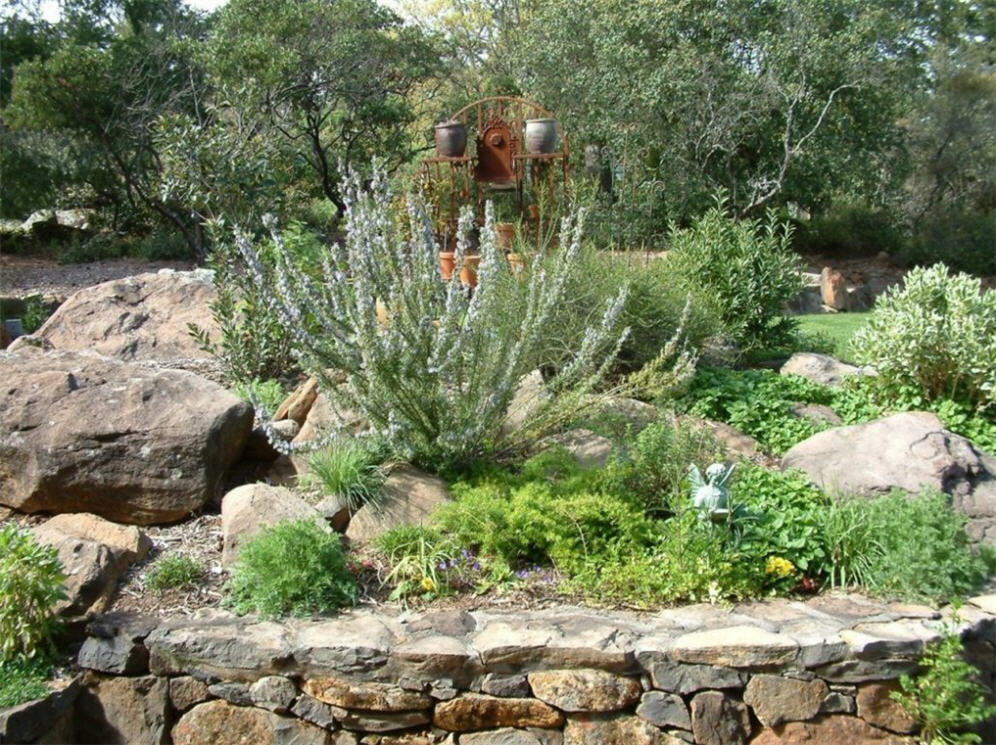 Raised Rock Planter